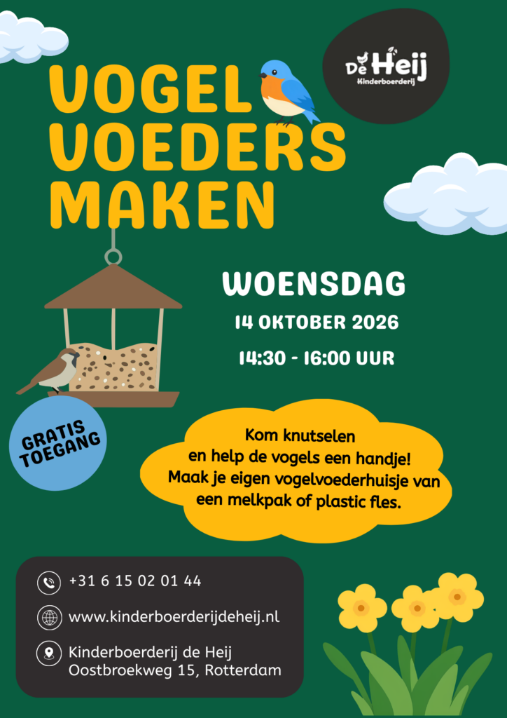 Vogel Voeder Maken Evenement - Kinderboerderij De Heij Rotterdam